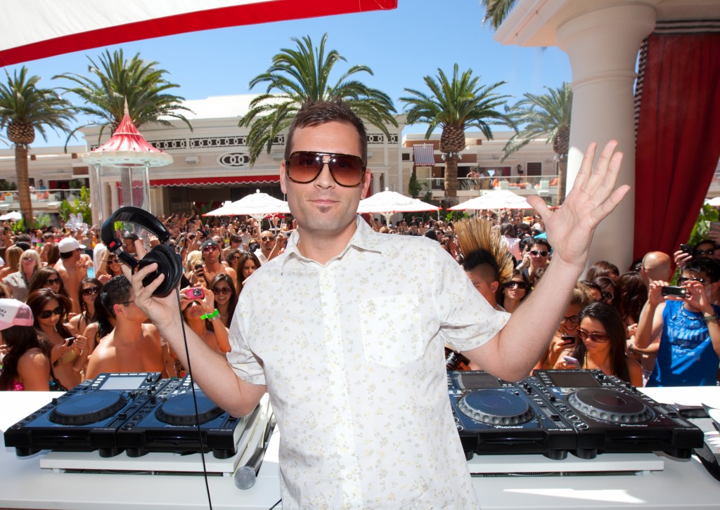 DJ Kaskade performs at Encore Beach Club at  Encore in Las Vegas, NV on May 30, 2010