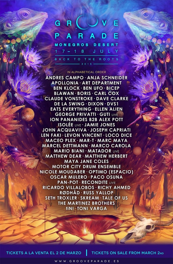 groove parade lineup