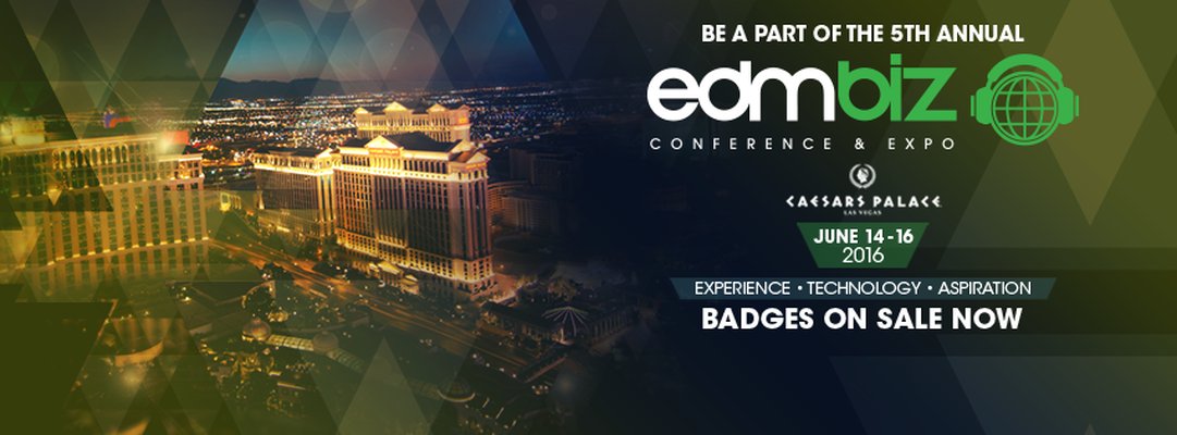 EDM Biz expo announcement banner