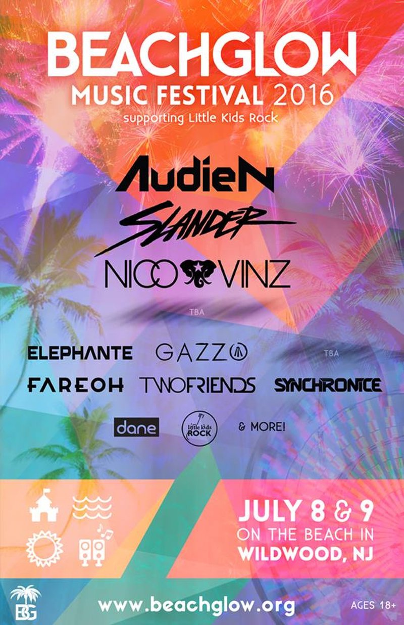 lineup phase 1 beachglow 2016