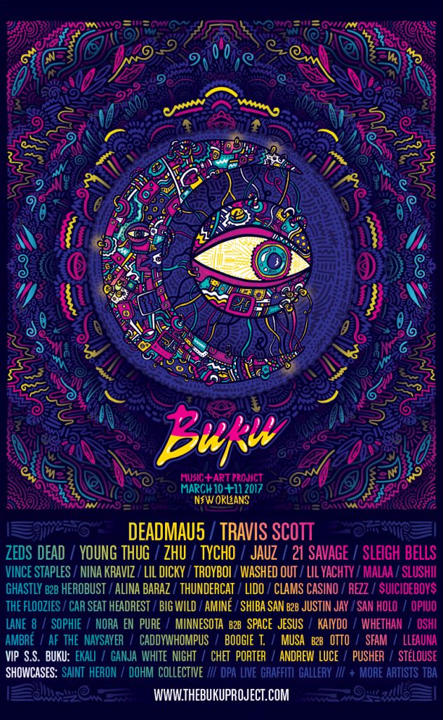 BUKU Music + Art Project Announces 2017 Initial Lineup - By The Wavs